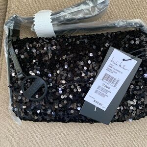 Nicole Miller Black Sequin. Bag NWT